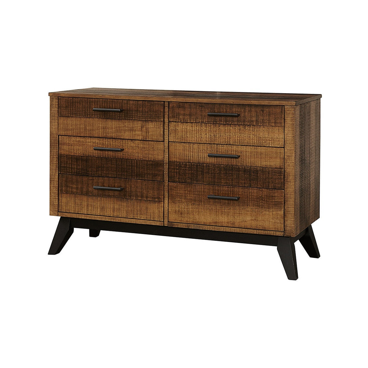 Rustic 6 Drawer Dresser in Brushed Wheat D476391