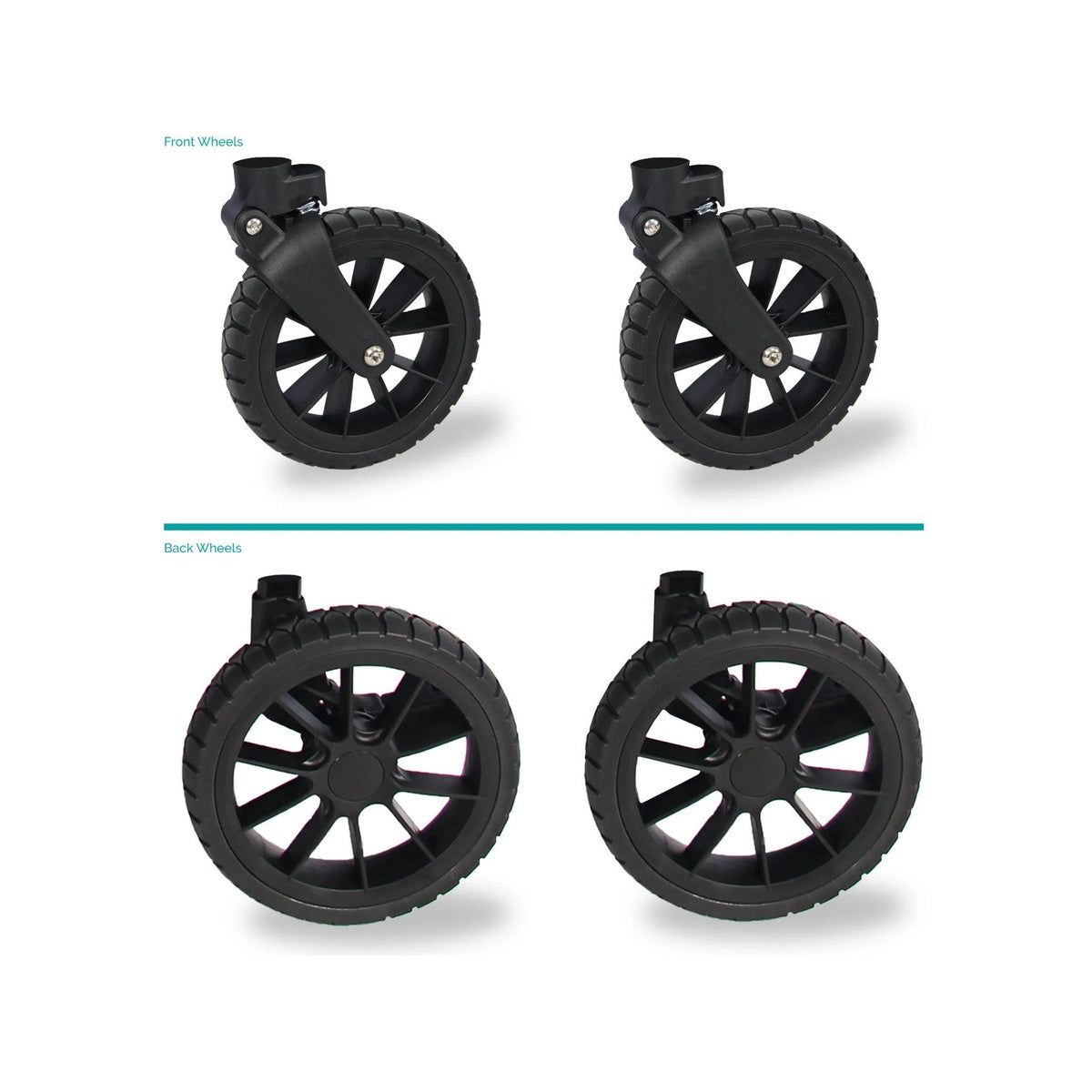 All Terrain XL Wheels with PU Tires Q64483