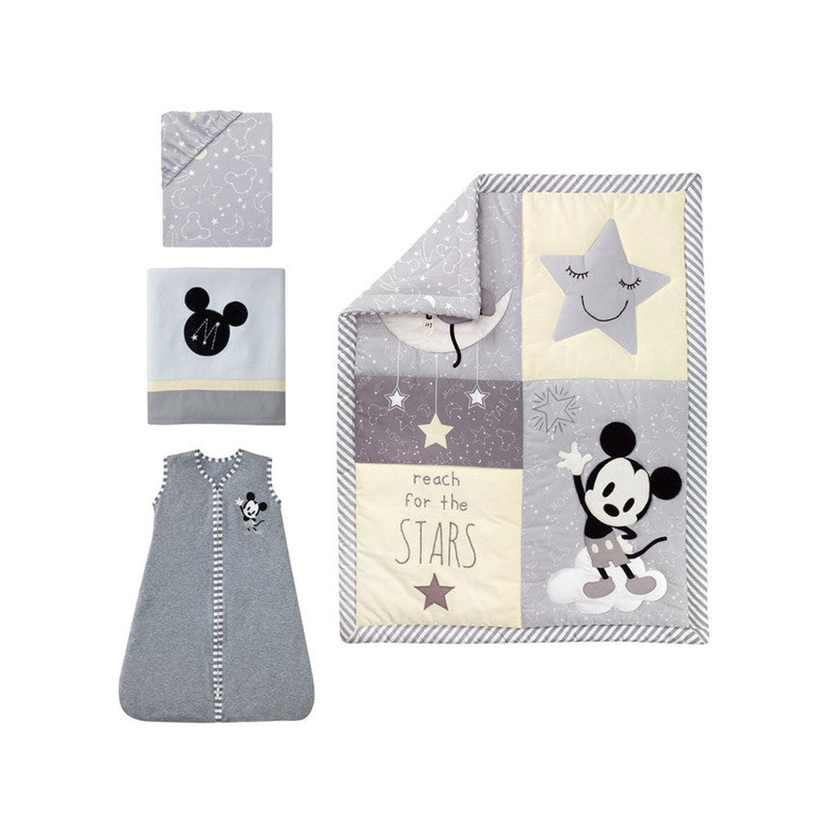 4-Piece Mickey Mouse Bedding Set O7611