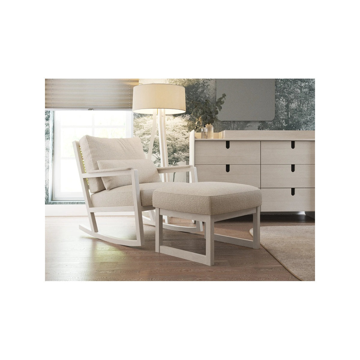 Rocker and Ottoman I66989
