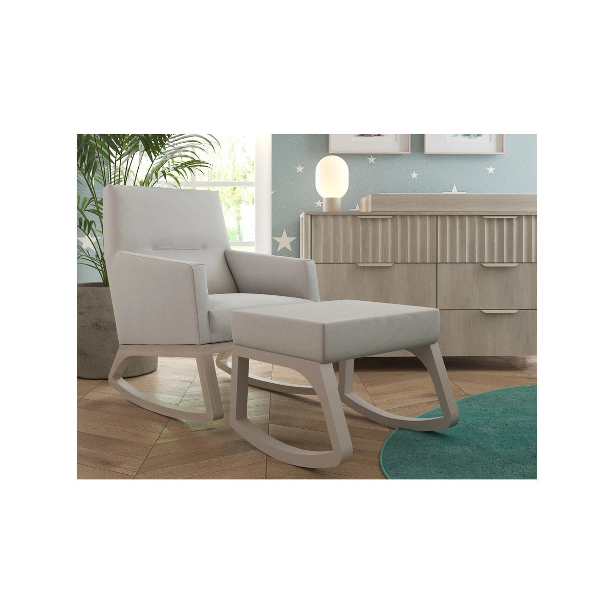 Rocker and Ottoman Set V56682