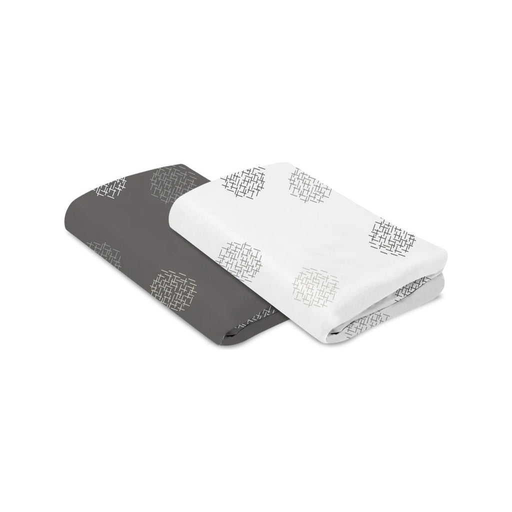 Bassinet Sheet 2-pack (White + Grey) P1642