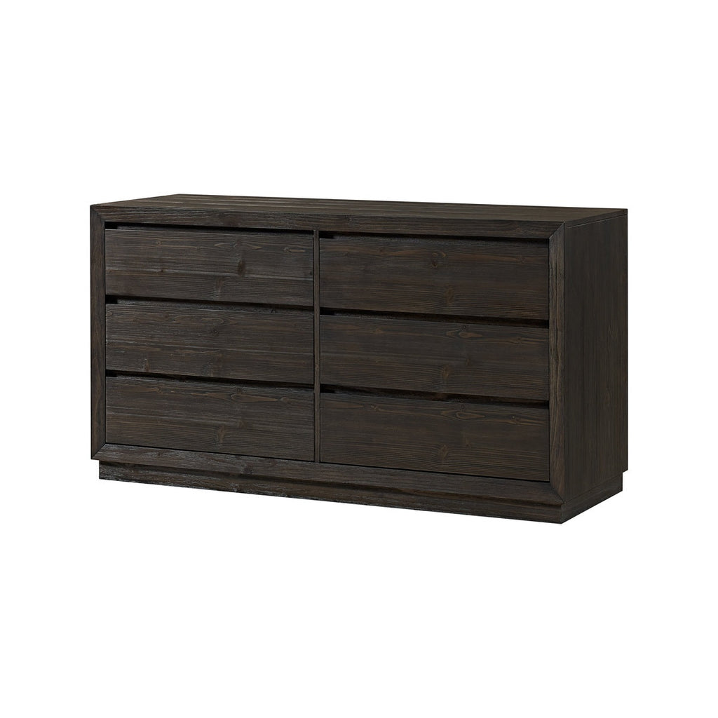 64" 6 Drawer Double Dresser H457