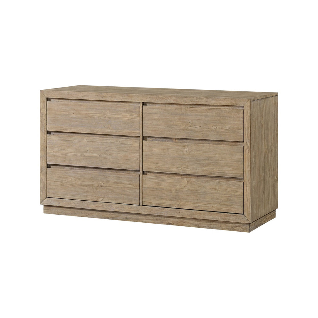 64" 6 Drawer Double Dresser H457
