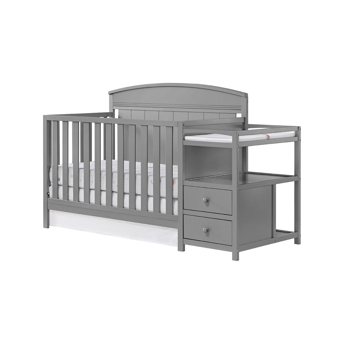 Baby Crib and Changer - Dove Gray F941408