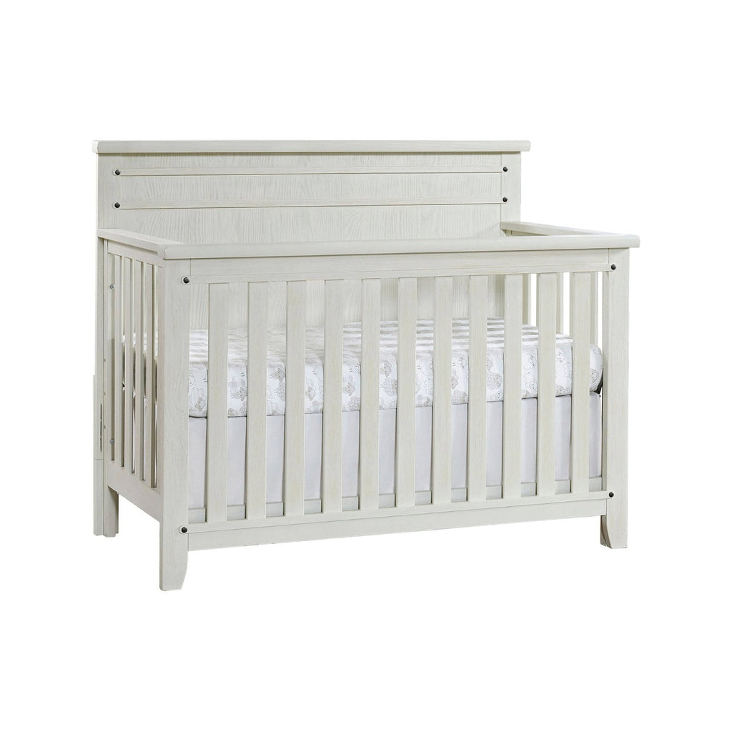 4-in-1 Convertible Crib - Rustic White P7007