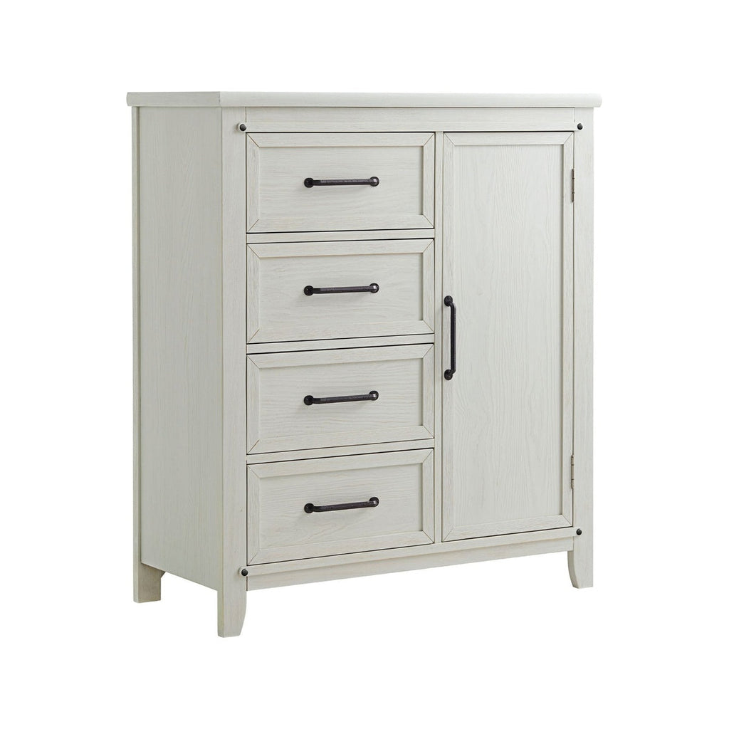 Rustic White Chifferobe D27696