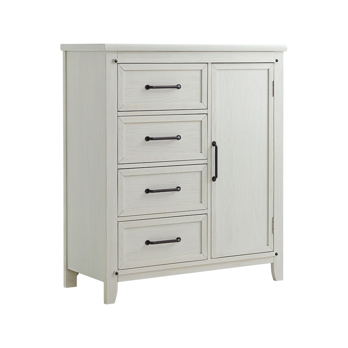 Rustic White Chifferobe D27696