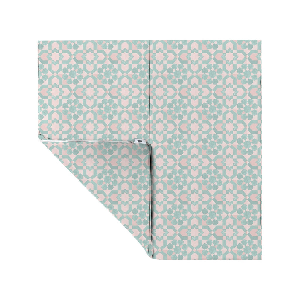Green Tile Vegan Leather Mat X2319