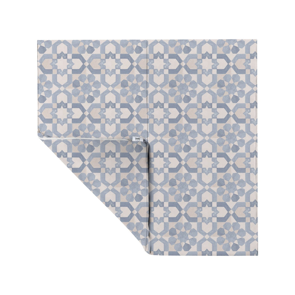 Blue Tile Vegan Leather Mat J32837