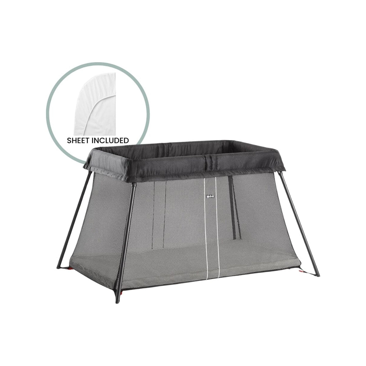 Travel Crib Light with Fitted Sheet Bundle F9471