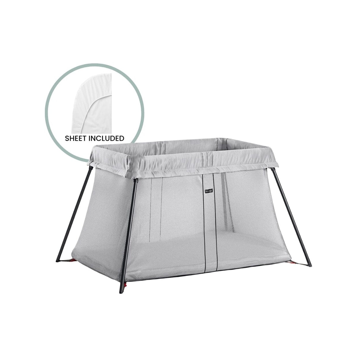 Travel Crib Light with Fitted Sheet Bundle F9471