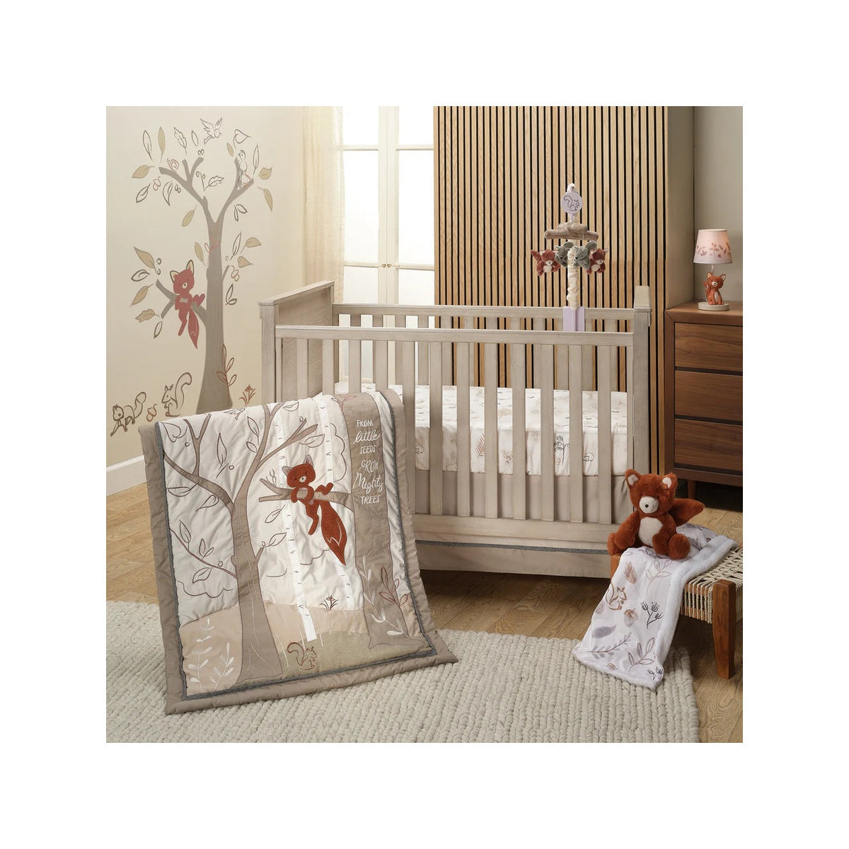 Woodland Tree Nursery 3-Piece Baby Crib Bedding Set D585024