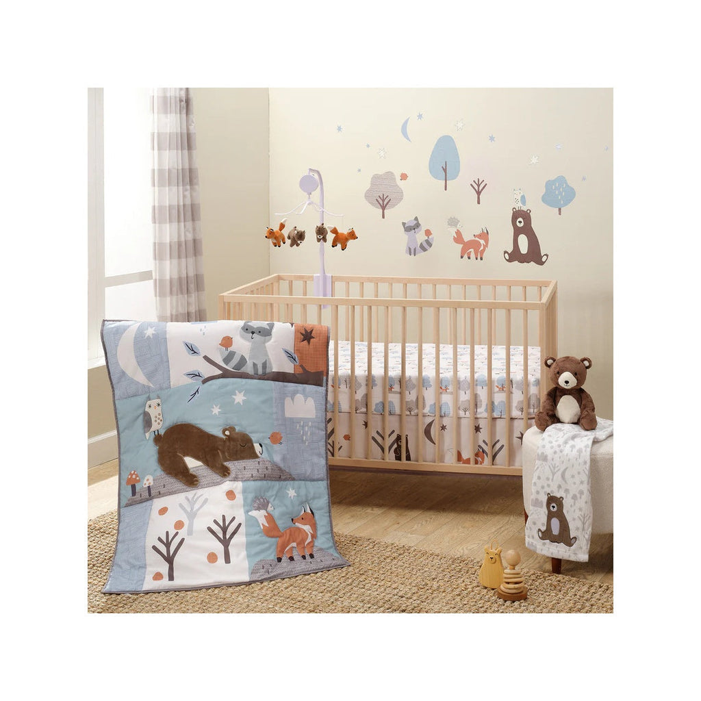 Woodland 3-Pc Baby Nursery Crib Bedding Set Z63507