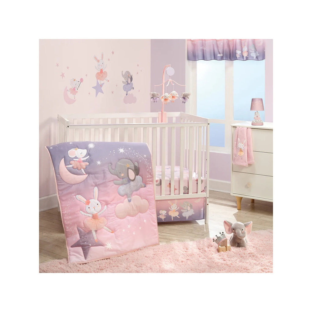 Ballet Baby Crib Bedding Set, 3-Piece L352