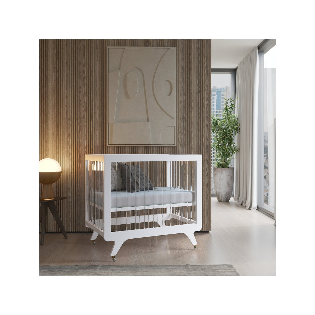 Foldable Crib with V-leg Design B8944
