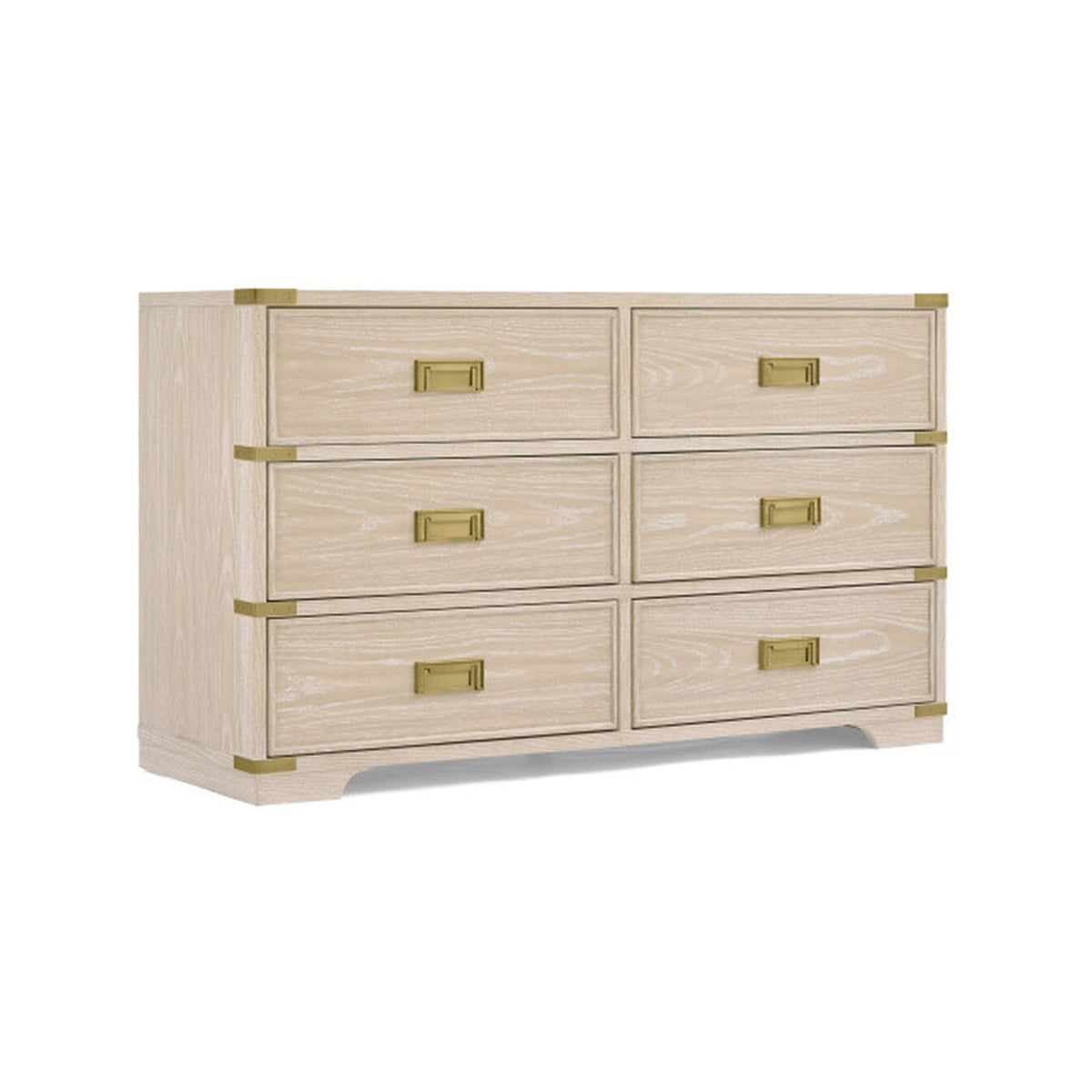 6 Drawer Dresser - Whitewashed Ash G875985