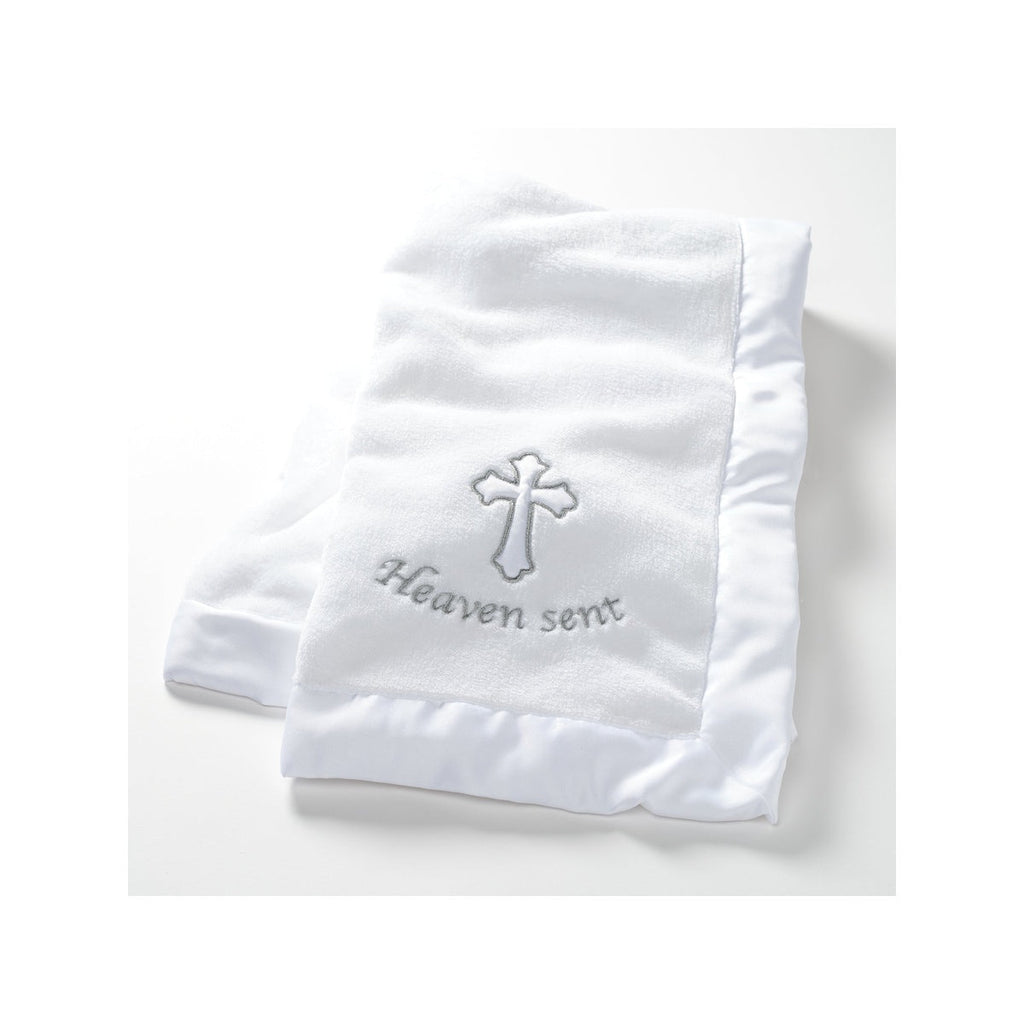 Baptism Christening Baby Blanket B4624