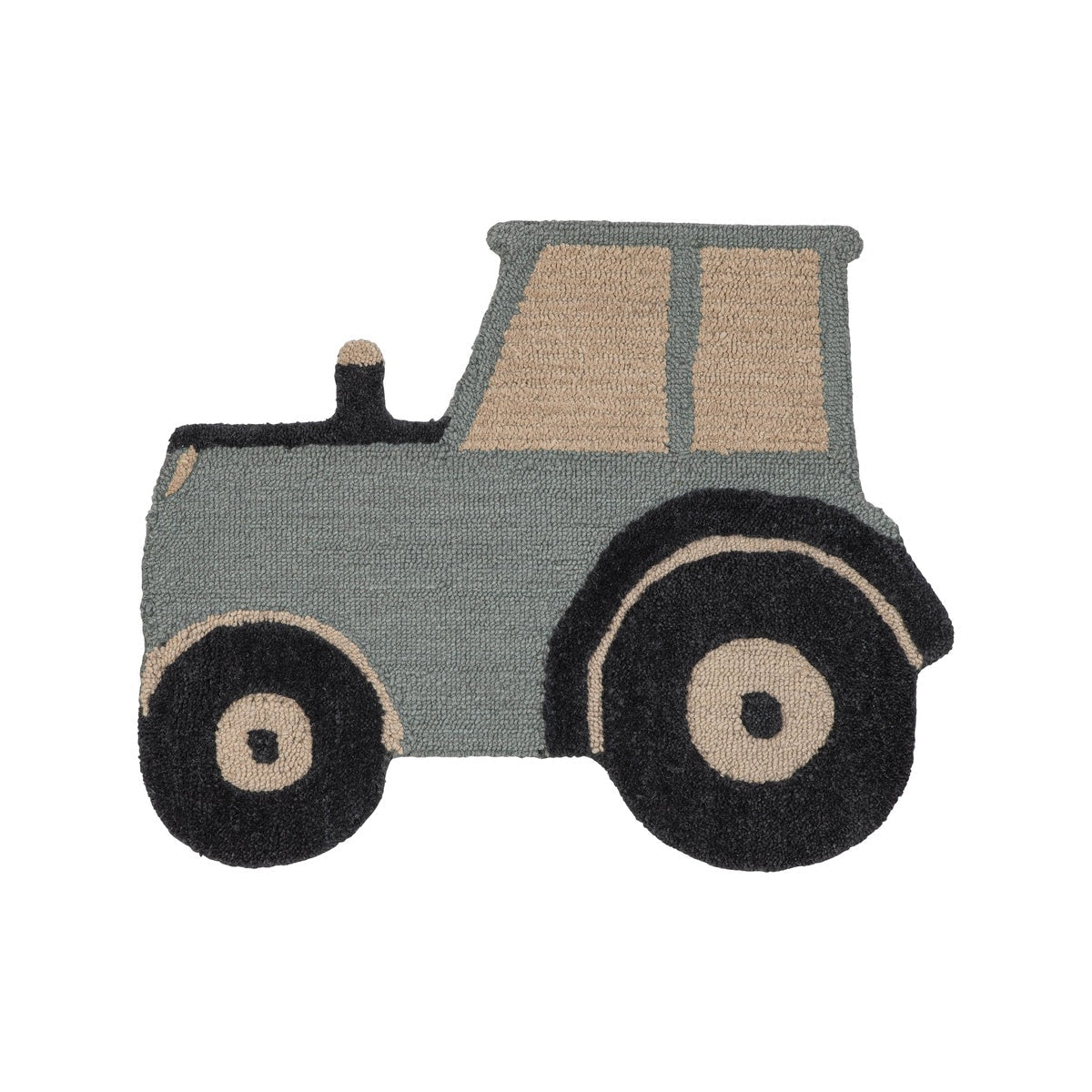 Farmhouse Tractor Baby Nursery Rug - Gray F19655
