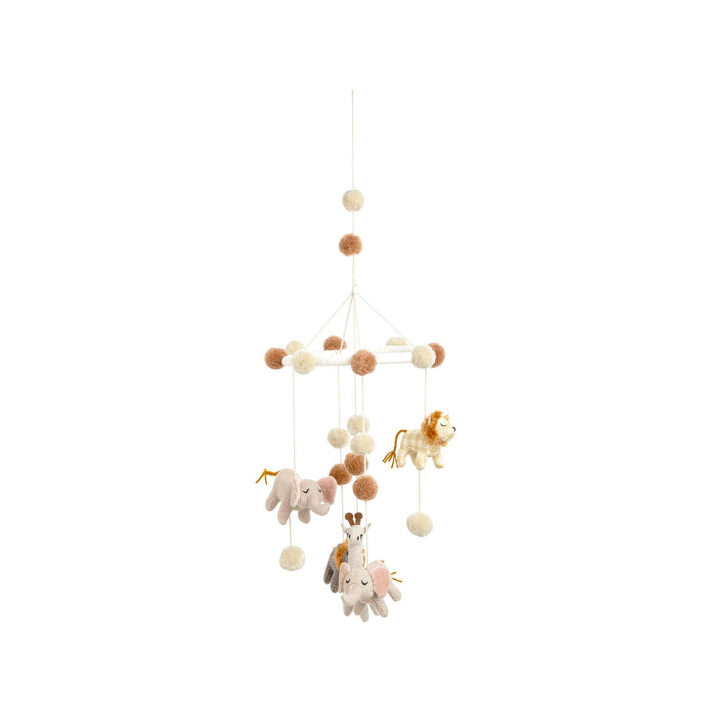 White Safari Animal Nursery Ceiling Hanging Decor L64568