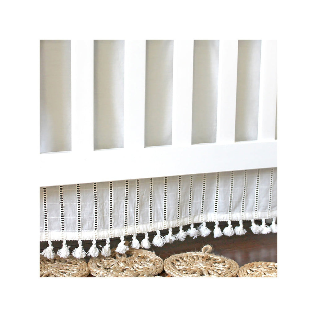Off-White Boho Crib Skirt B653271