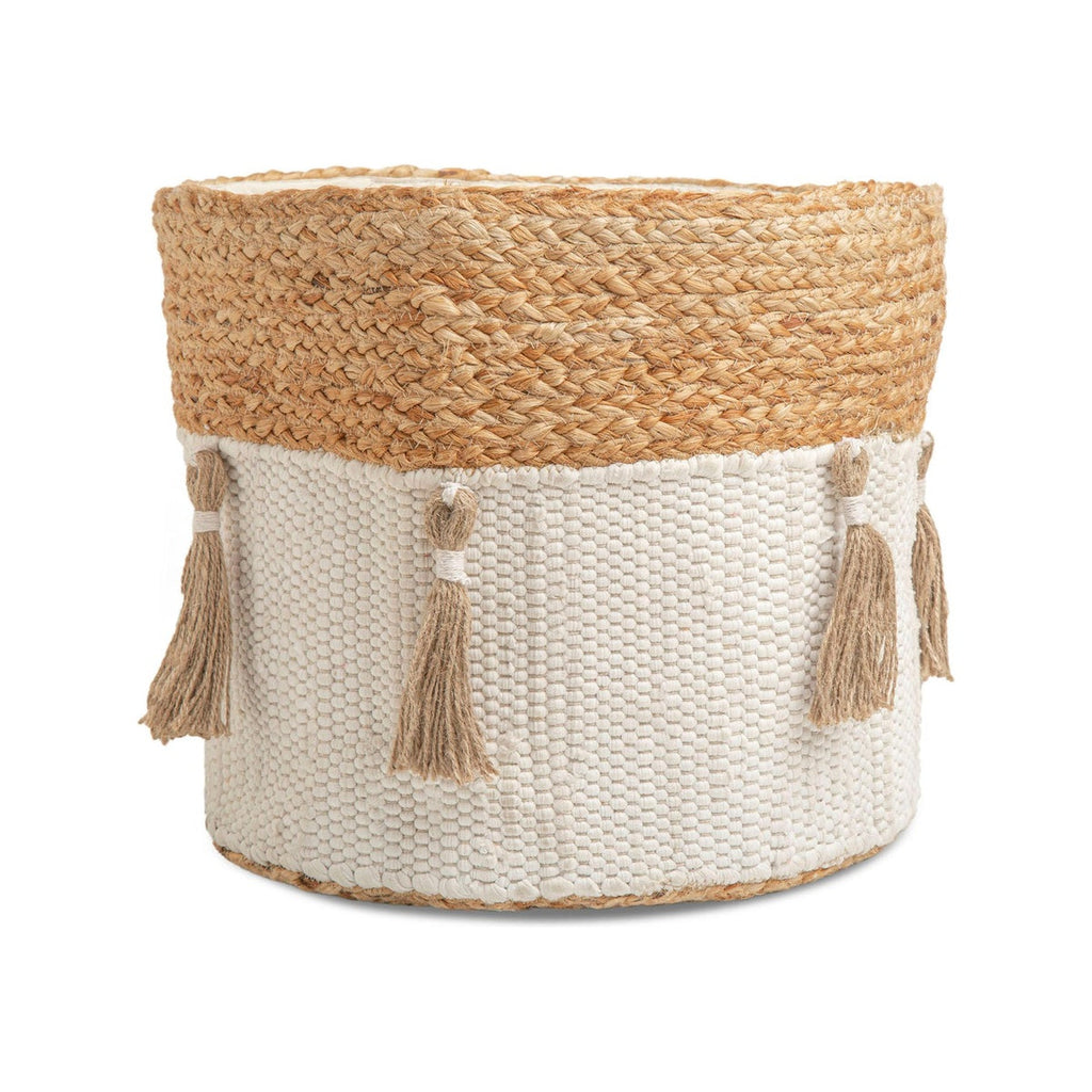 Boho Cotton Jute Storage Bin R24445