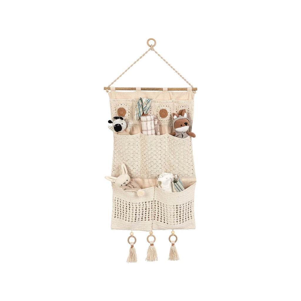 Farmhouse Wall Storage Organizer with Pockets Y26379