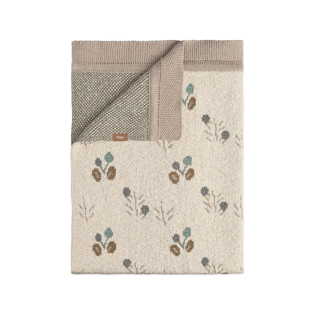 Organic Cotton Reversible Baby Blanket - Gray H325470