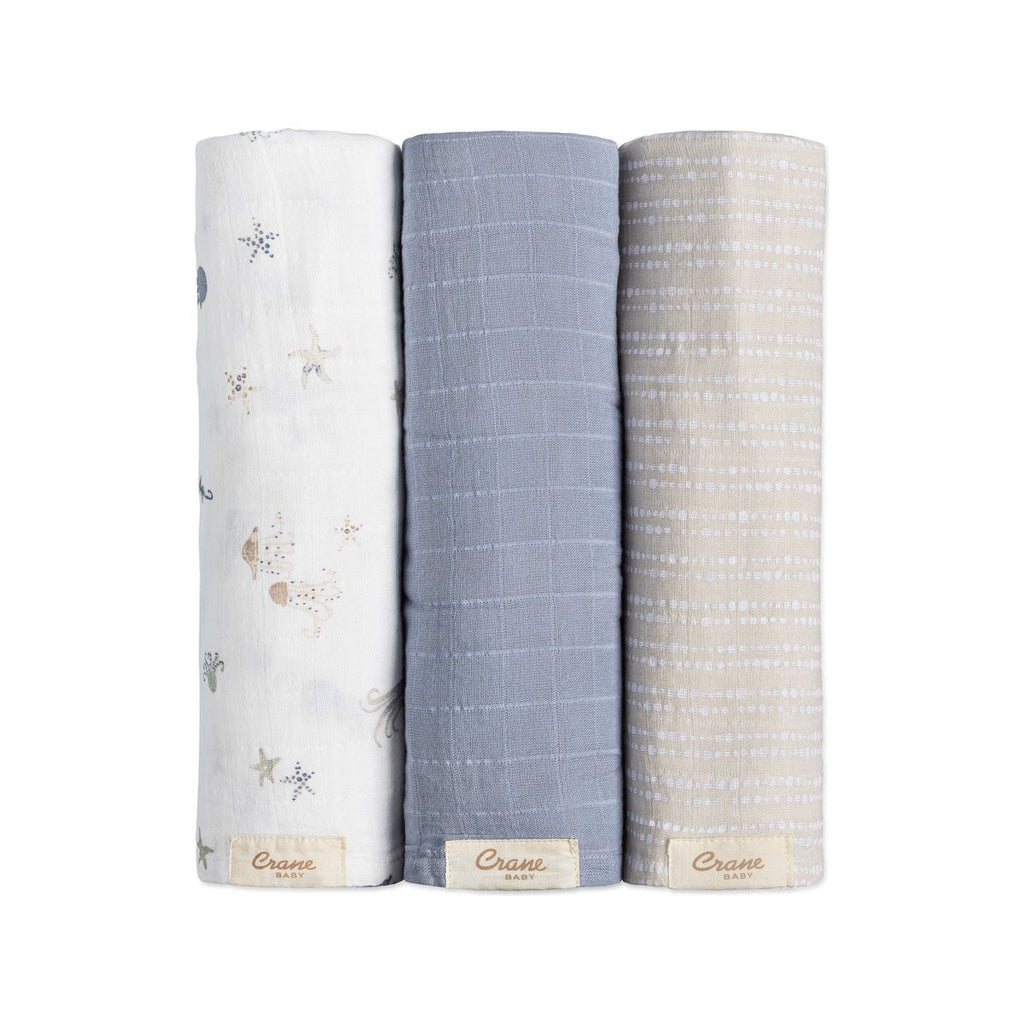 Newborn Swaddle Blanket Set, 3-Piece J1658