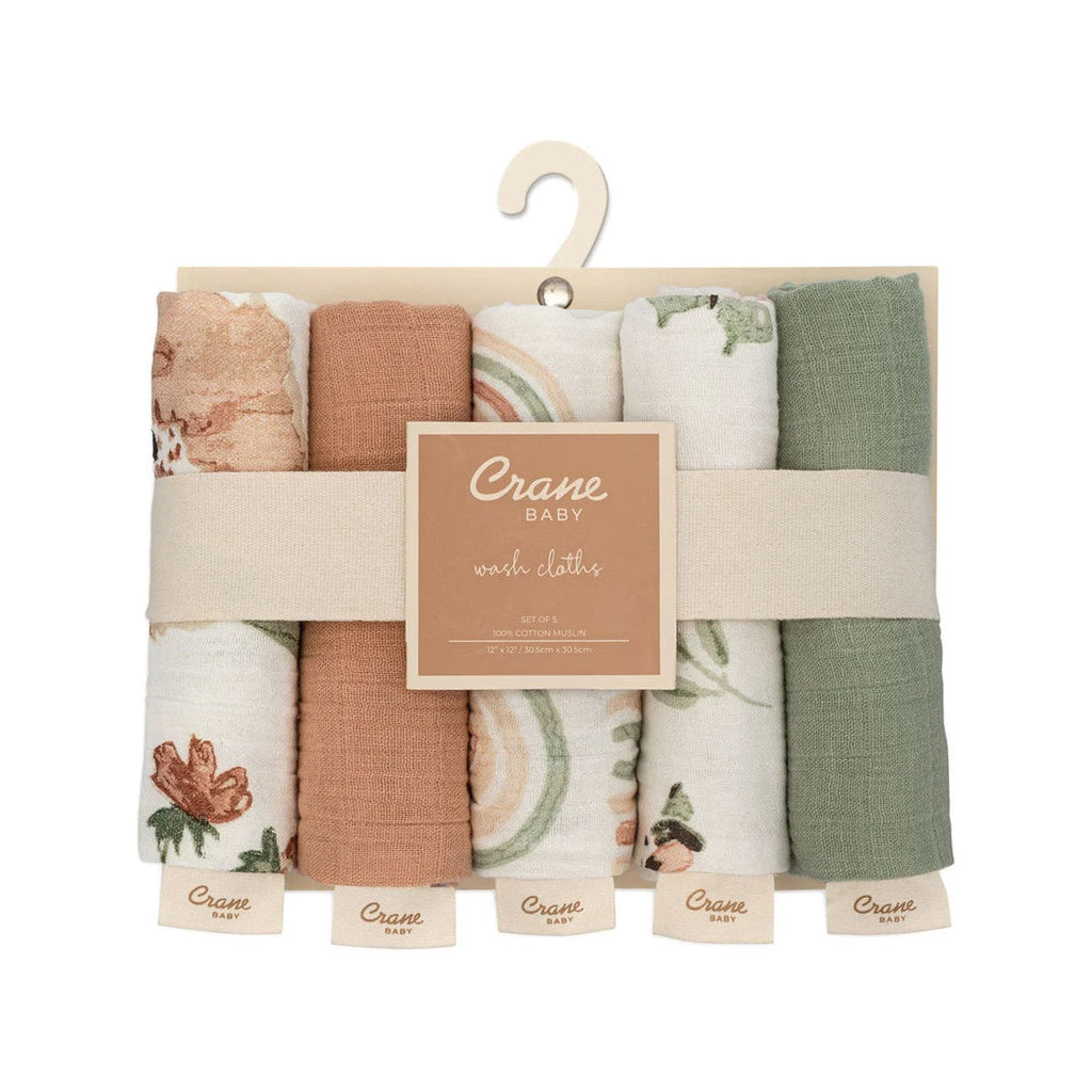 Cotton Baby Washcloth Set, 5-Piece C736533