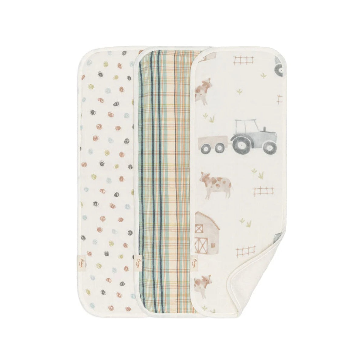 Newborn Burp Cloth Set, 3-Piece G72713
