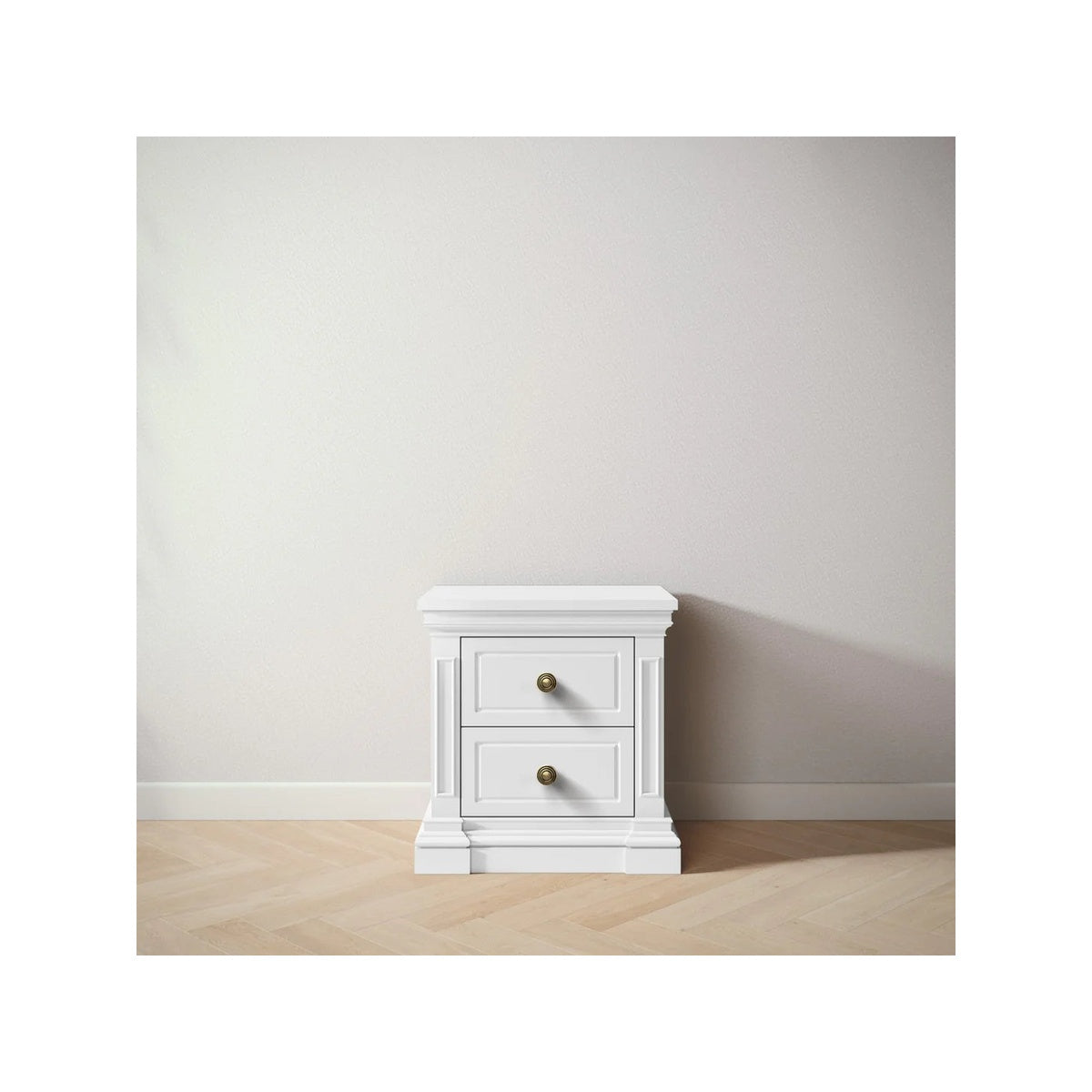 White Nightstand S513