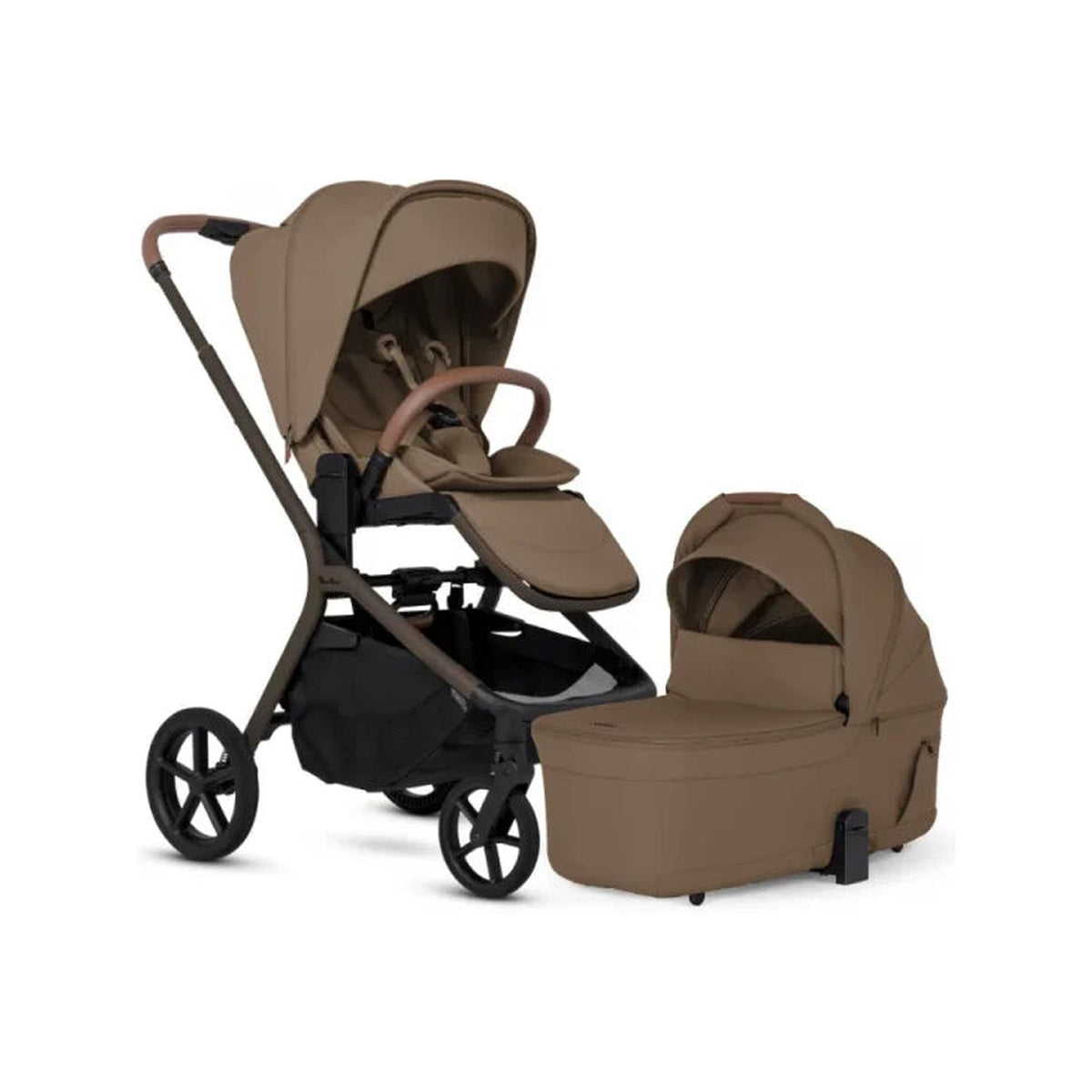 Compact Stroller with Folding Bassinet Bundle F7400
