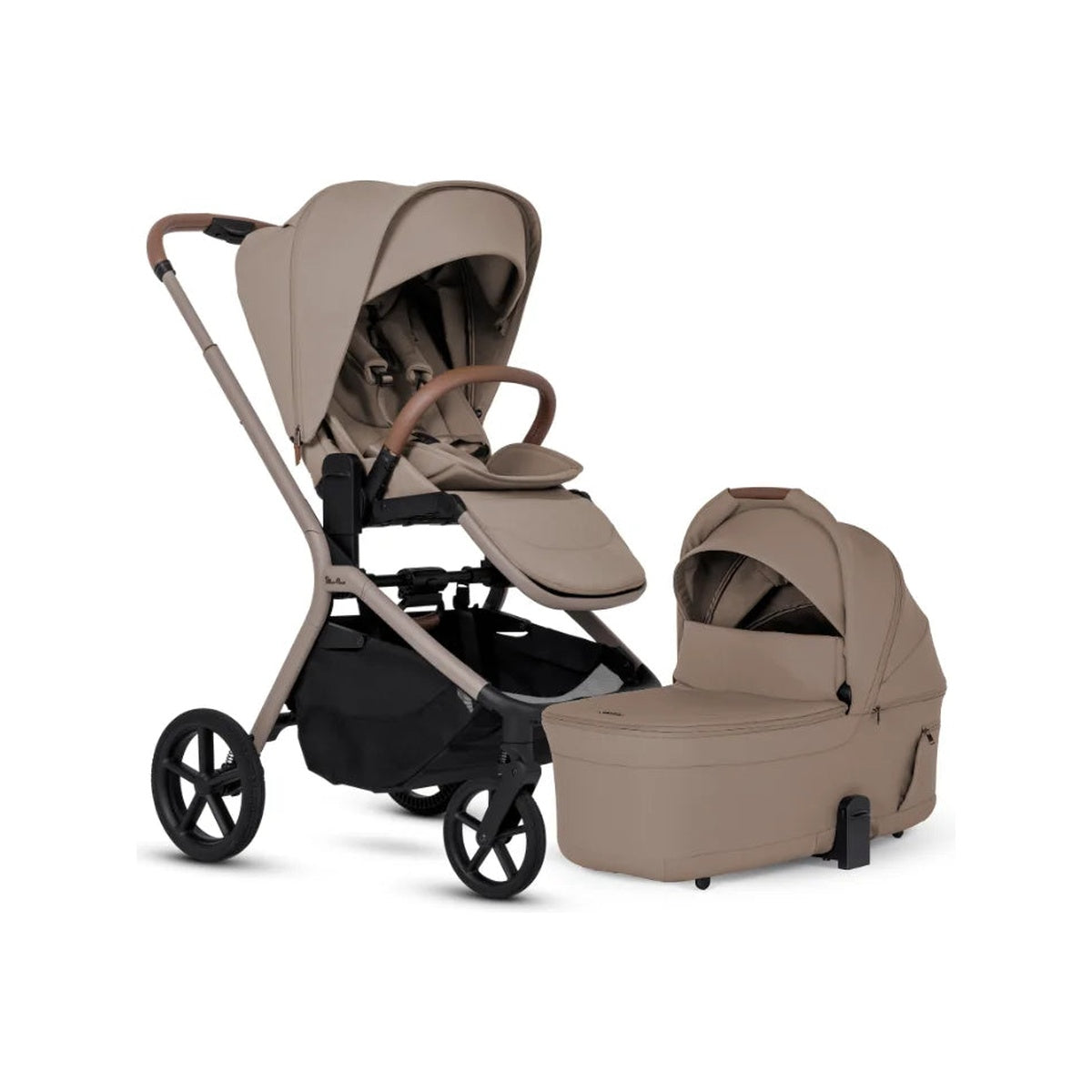 Compact Stroller with Folding Bassinet Bundle F7400