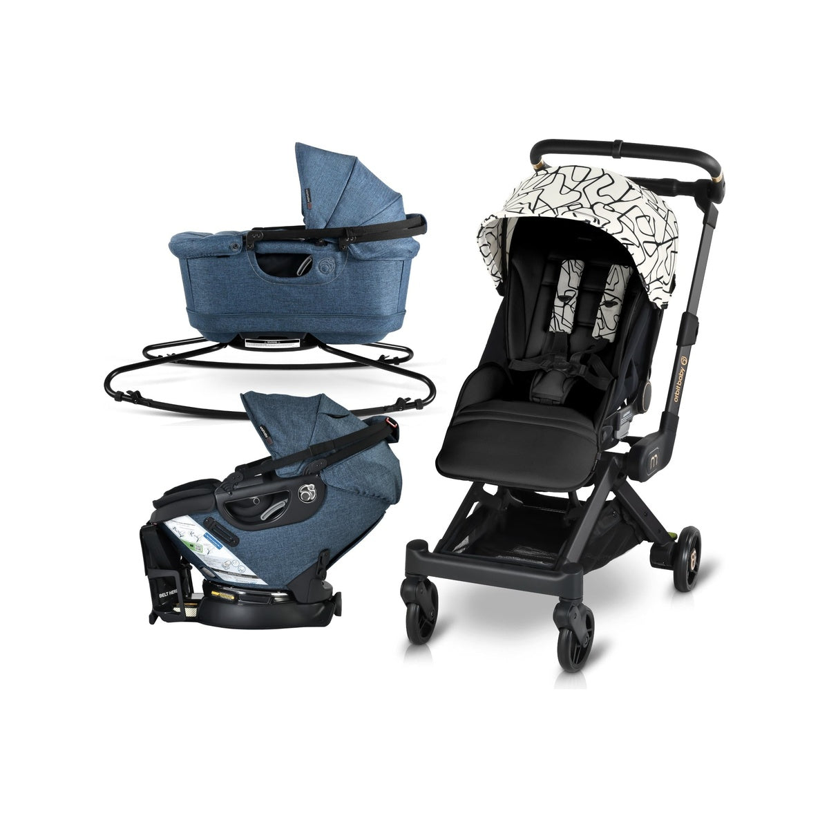 Travel System with Stroller, Lounge, and Ride Modes P25870