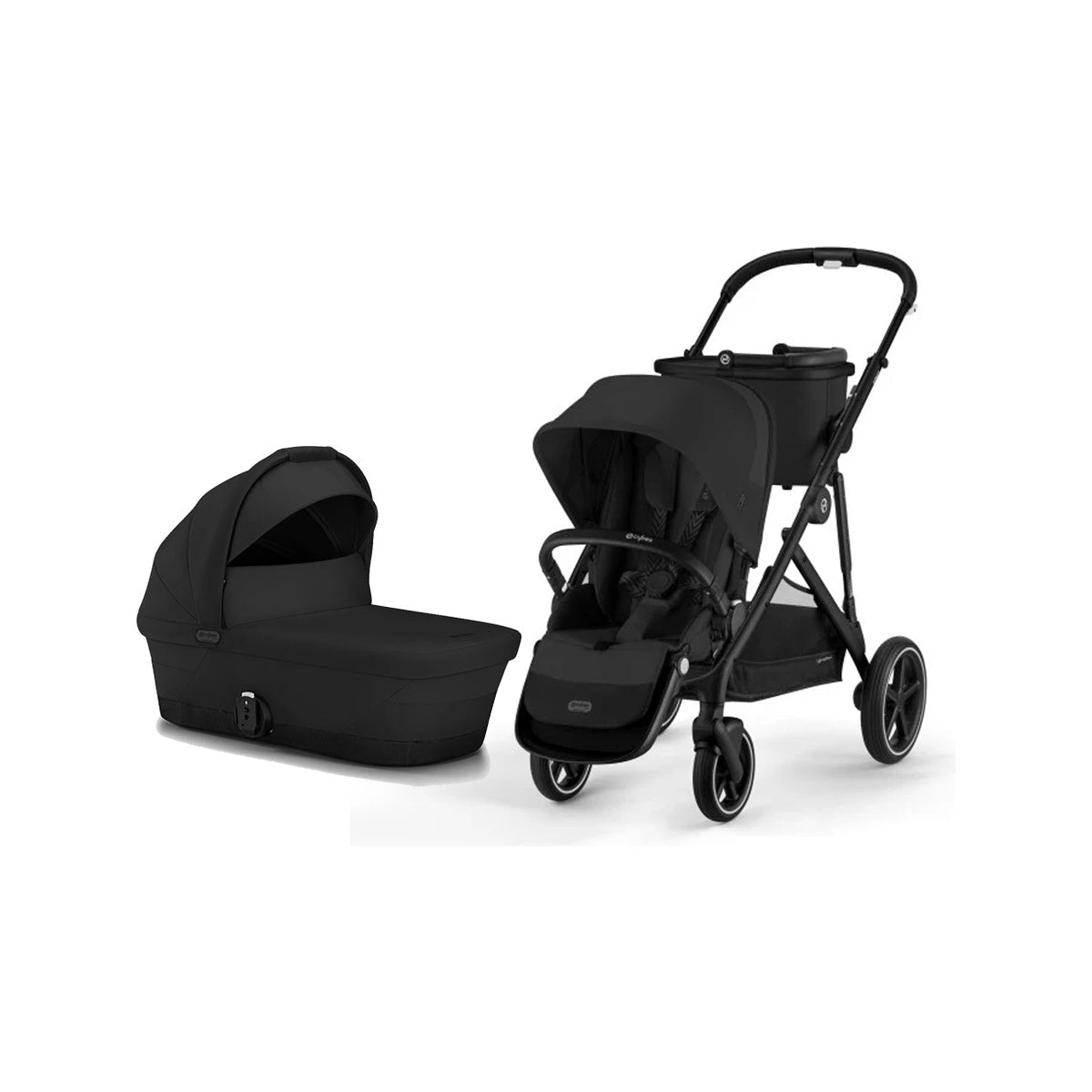 Stroller + Cot Bundle - Moon Black T2472