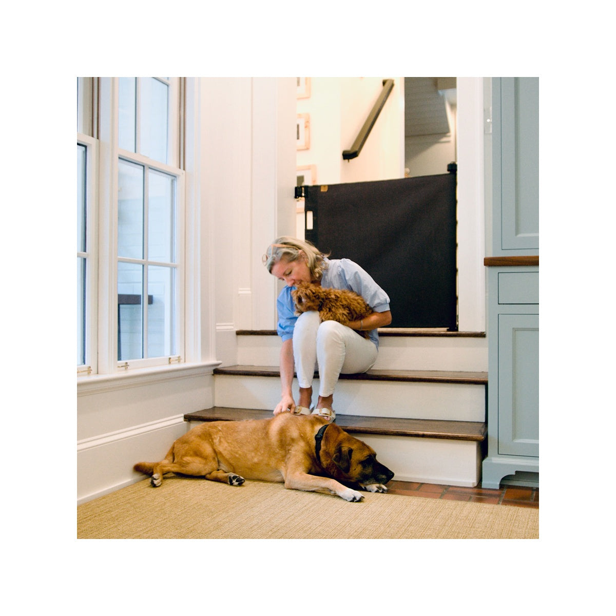 Oil Waxed Canvas Pet Safety Gate U292116