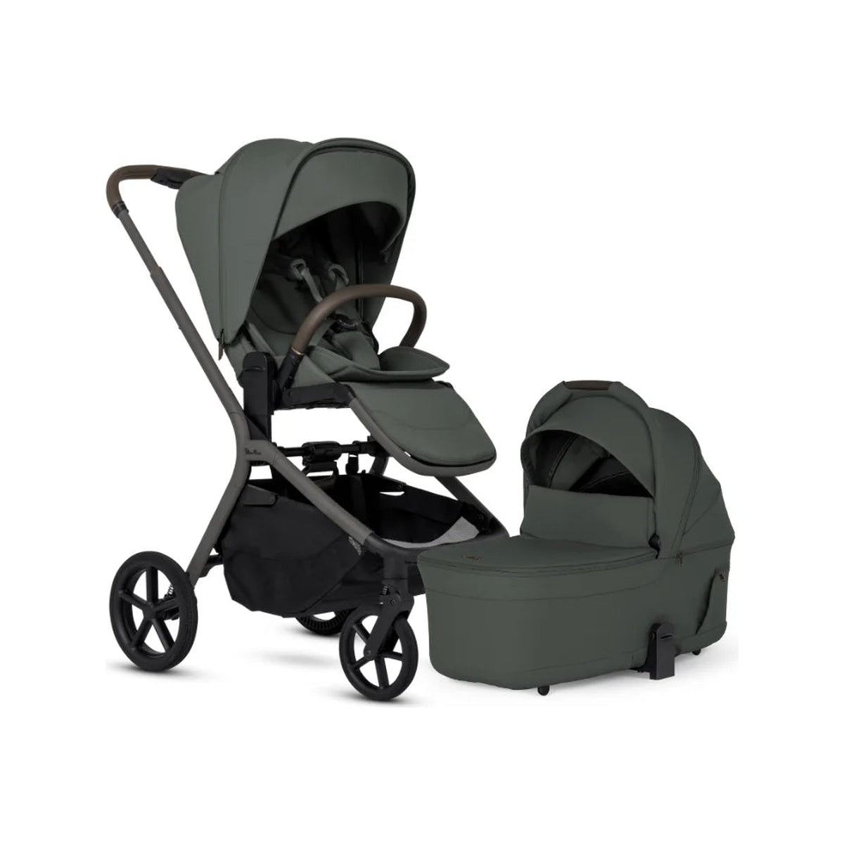 Compact Stroller with Folding Bassinet Bundle F7400
