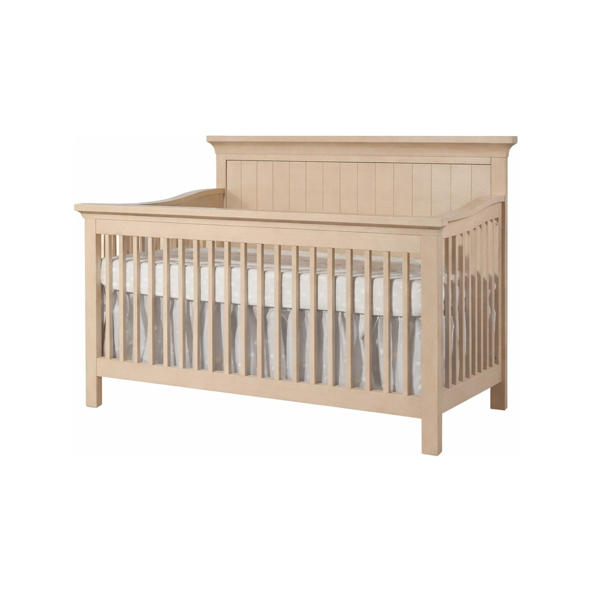 Convertible Crib with Wood Panel Vertical Lines U79950