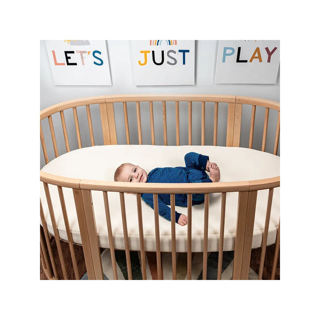 Organic Breathable Oval Crib Mattress L8680