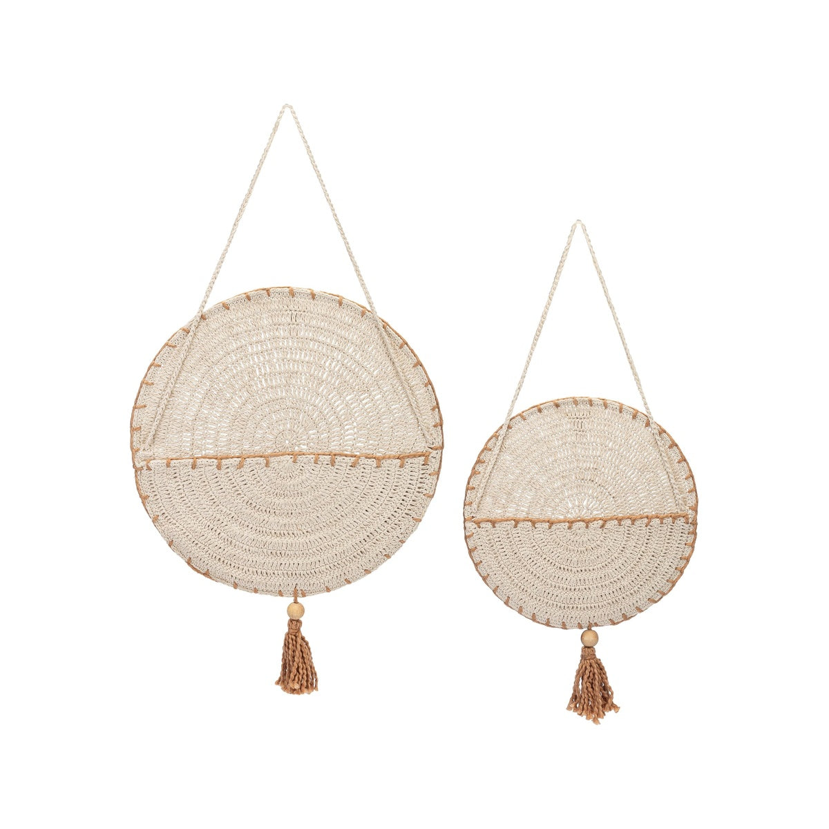 Crochet Wall Hanging Storage (Set of 2) I5547