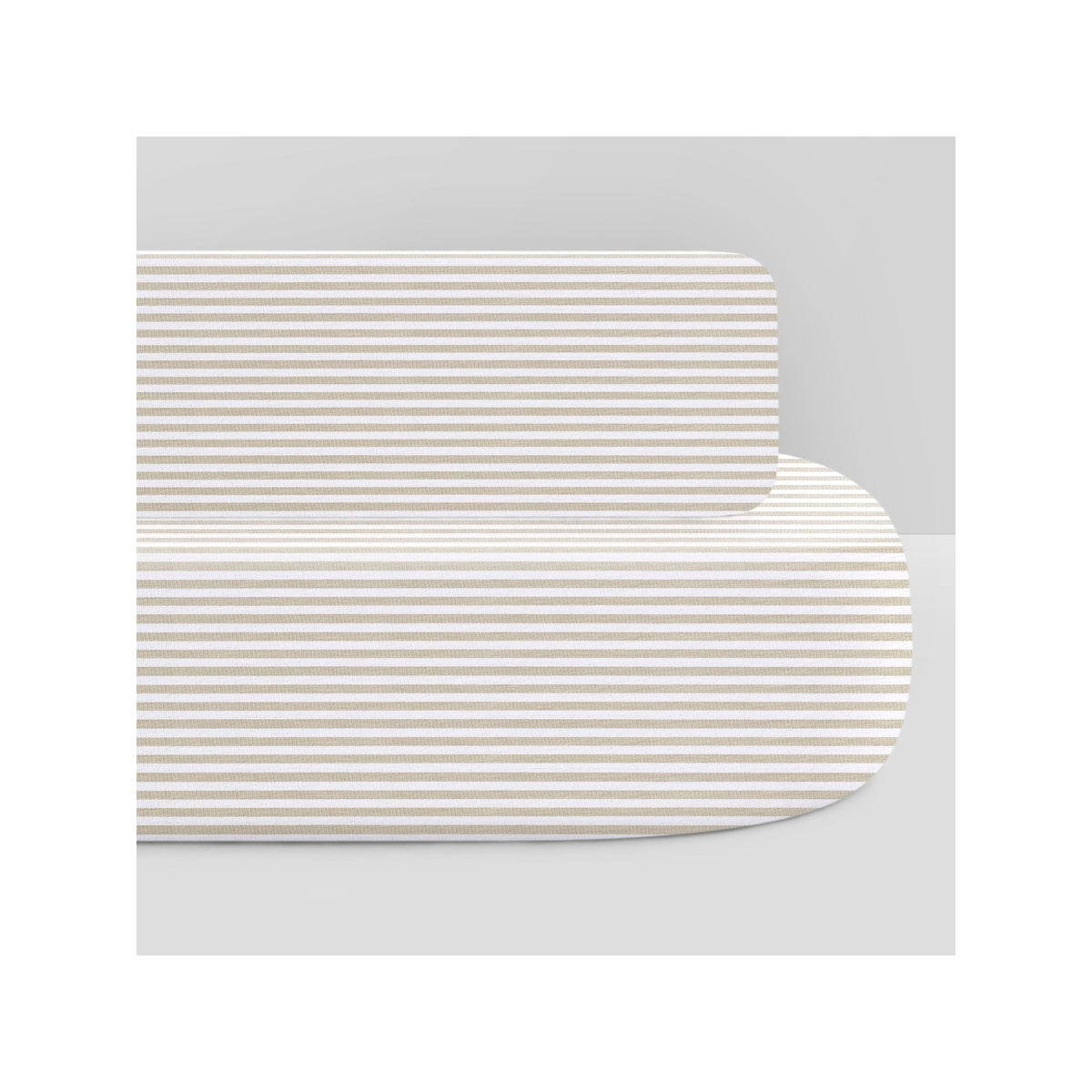 Oval Organic Cotton Crib Sheet and Changing Pad Cover Set S885