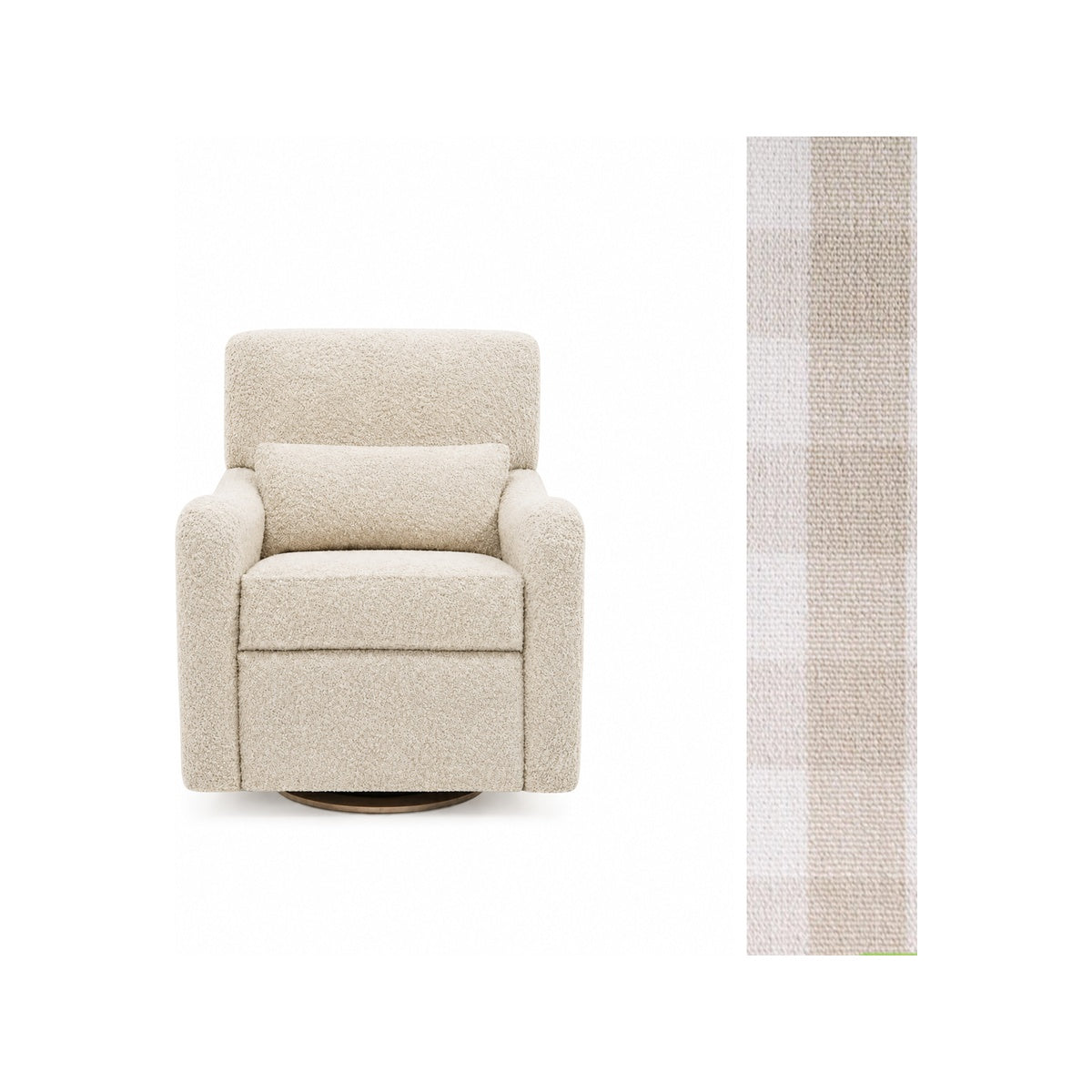 Teddy Power Gliding Swivel Nursery Recliner G737