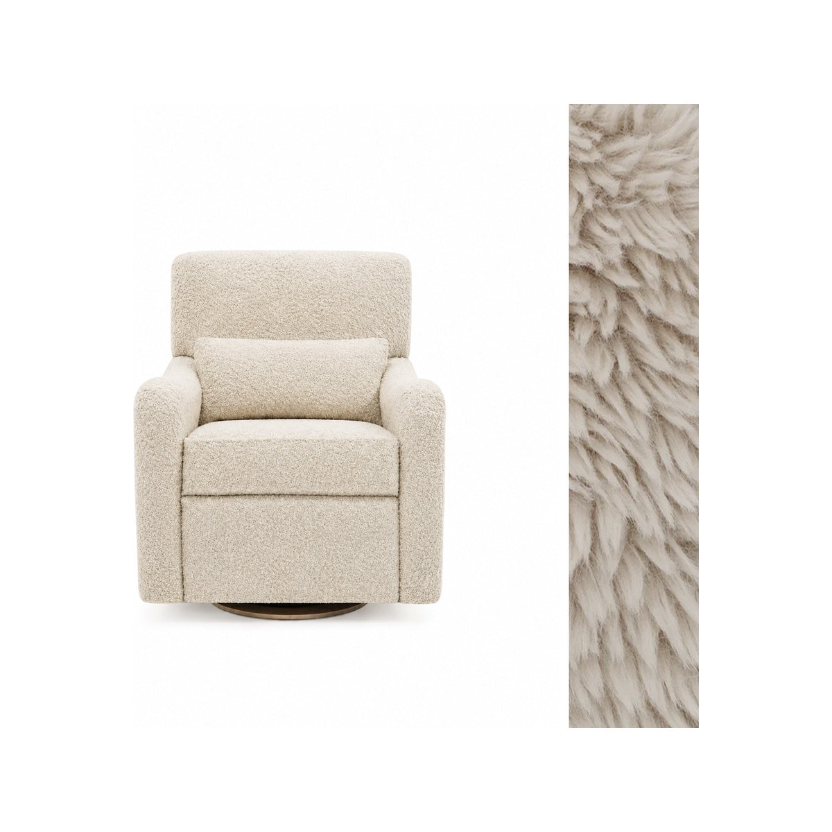 Teddy Power Gliding Swivel Nursery Recliner G737