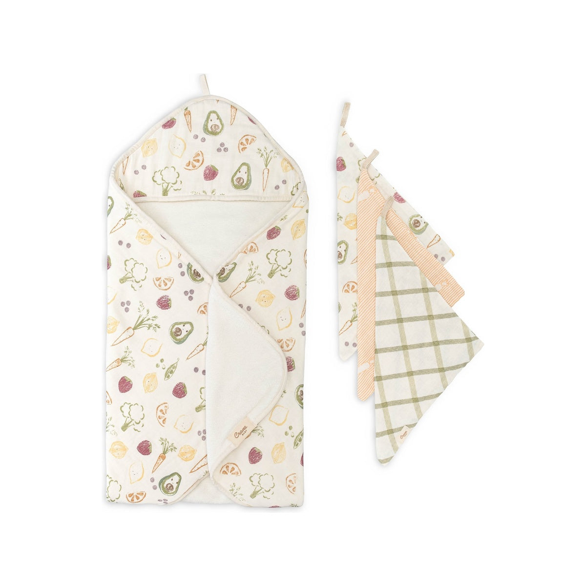 Hooded Baby Bath Towel & Washcloth Set S715893