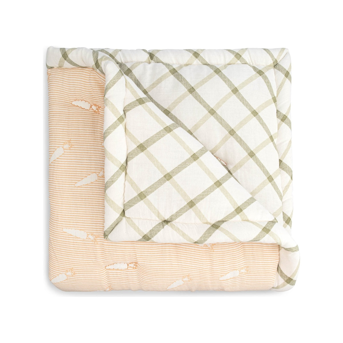 Cotton Quilted Fruits & Veggies Baby Blanket F41356