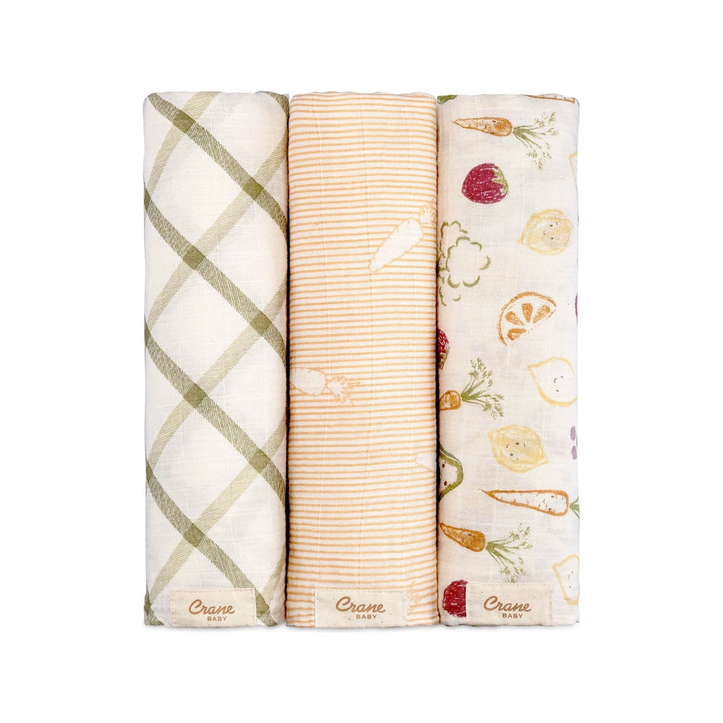 Cotton Muslin Swaddle Blanket Set P8092