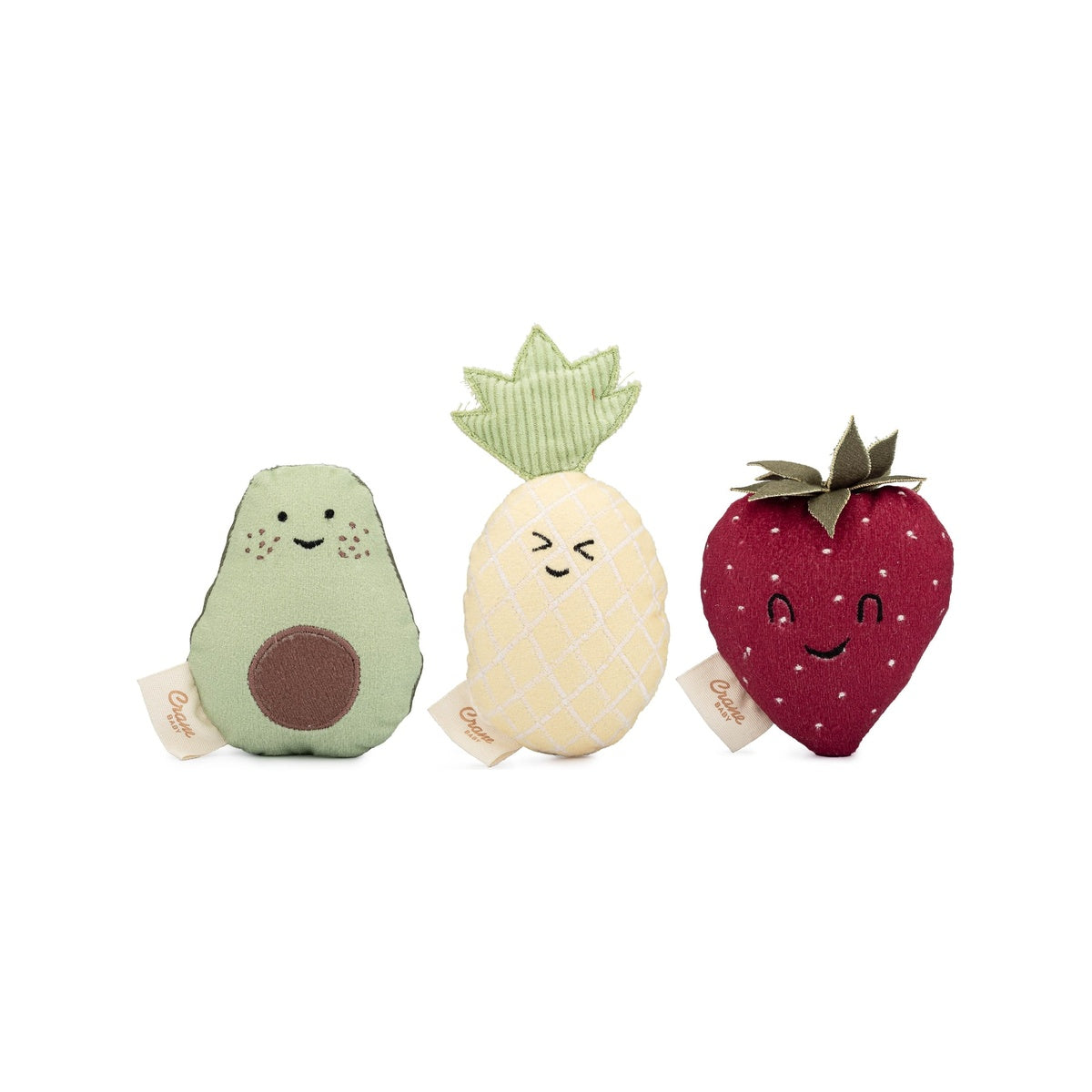 Soft Plush Rattle Set for Fruits & Veggies Z93931
