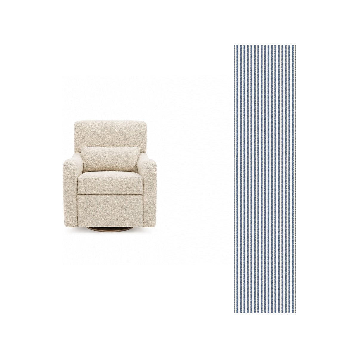 Teddy Power Gliding Swivel Nursery Recliner G737