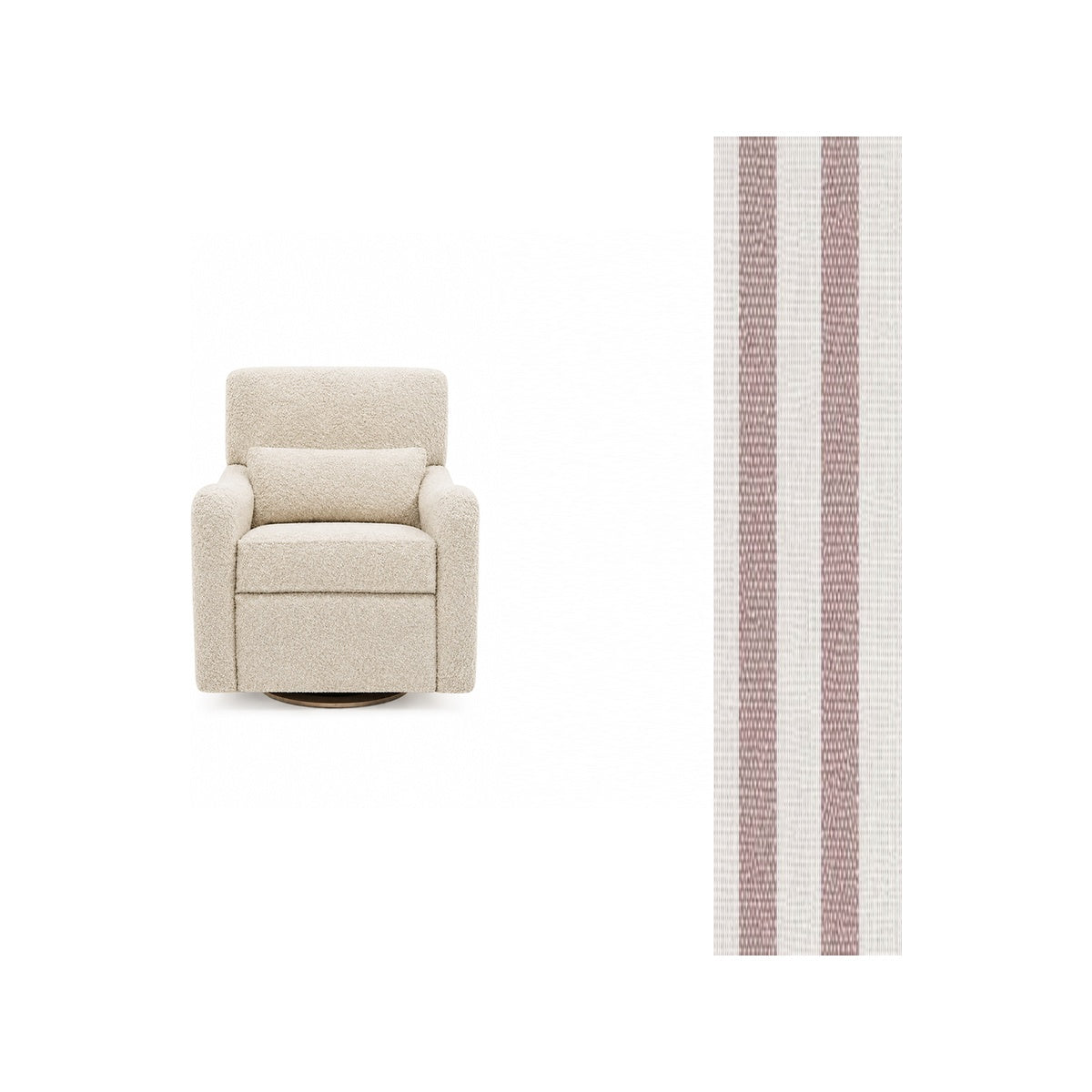 Teddy Power Gliding Swivel Nursery Recliner G737